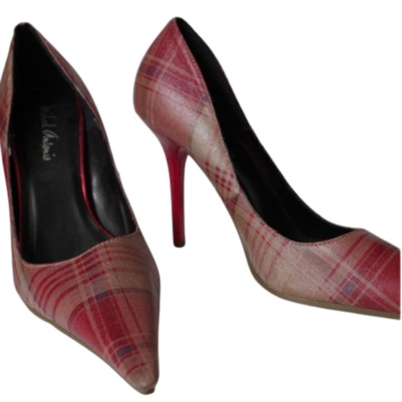 Michael Antonio Plaid Stiletto Heel Pump- Sz. 5.5 - Picture 2 of 5